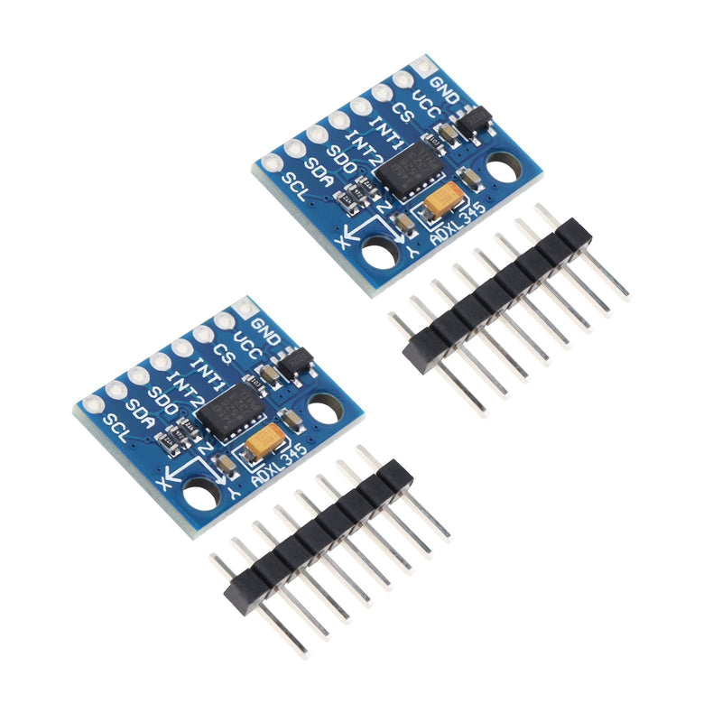 [Australia - AusPower] - 2Pcs GY-291 ADXL345 3-Axis Digital Acceleration of Gravity Tilt Inclination Module IIC/SPI Transmission 