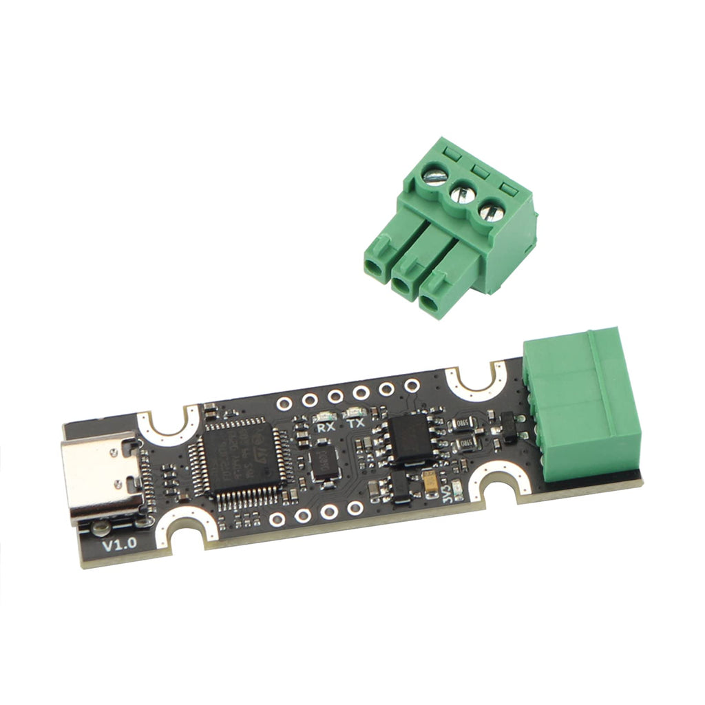 FYSETC 3D Printer Parts UCAN Board V1.0 Based on STM32F072 USB to CAN Adapter Type C Interface Support CANable/CandleLight/Klipperr Firmware-Pack of 1