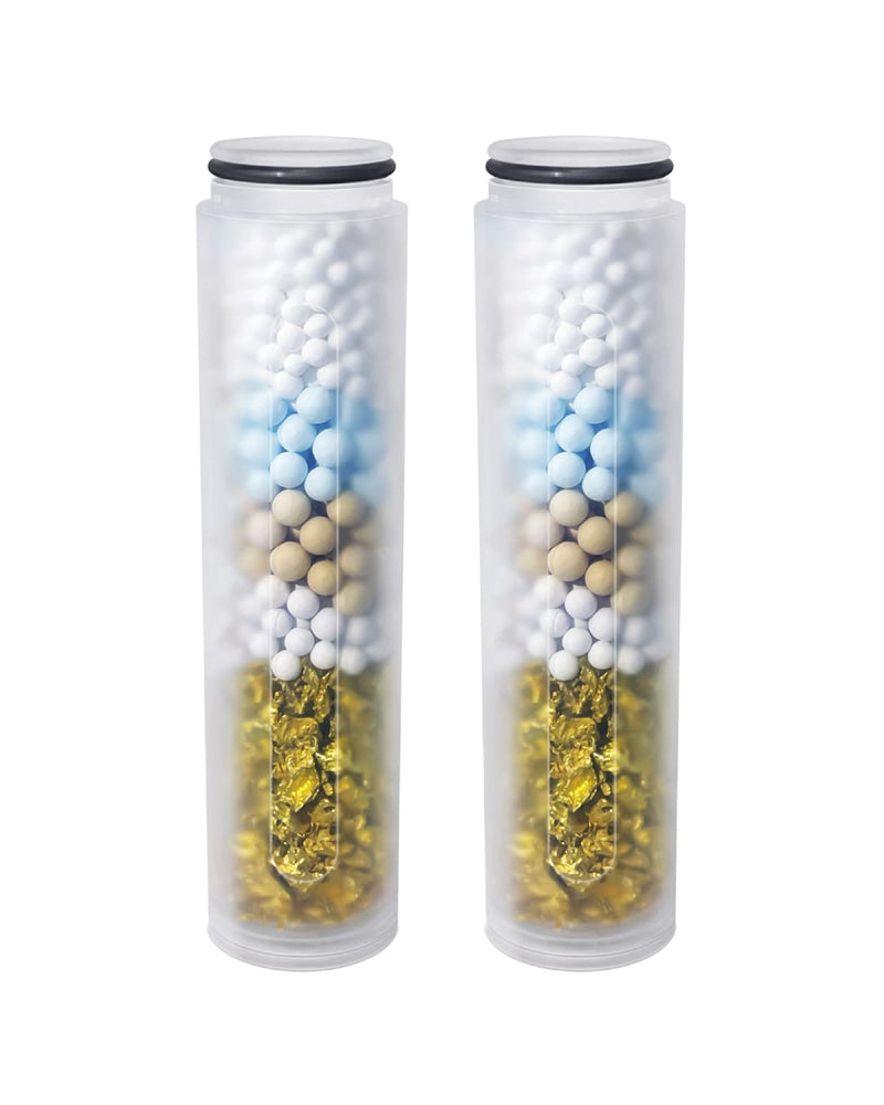 2PCS Shower Filter Replacement, Hard Water Softener, Upgraded KDF Filter Water Purifier Filter to Remove Chlorine, Heavy Metals & Sediments Impurities - 2 PACK 2PC