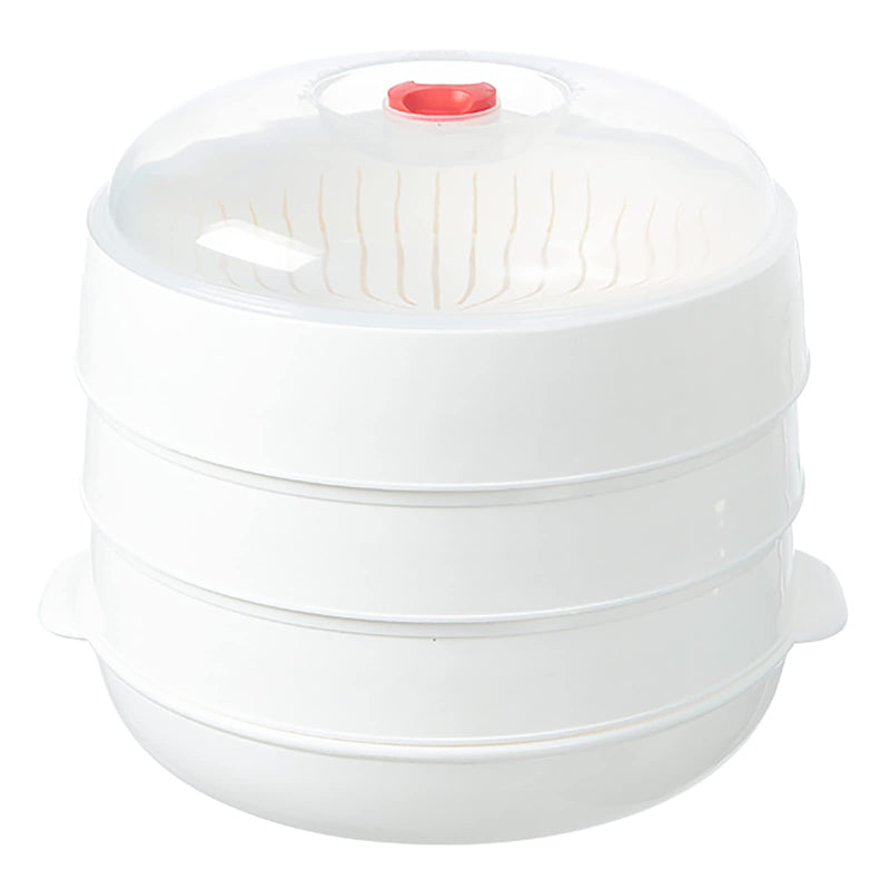 Microwave Vegetable Steamer, Microwave Steamer for Vegetables, Microwave Heating Bowl, Micro Cookware for Cooking (3 - Layer) 3 - Layer