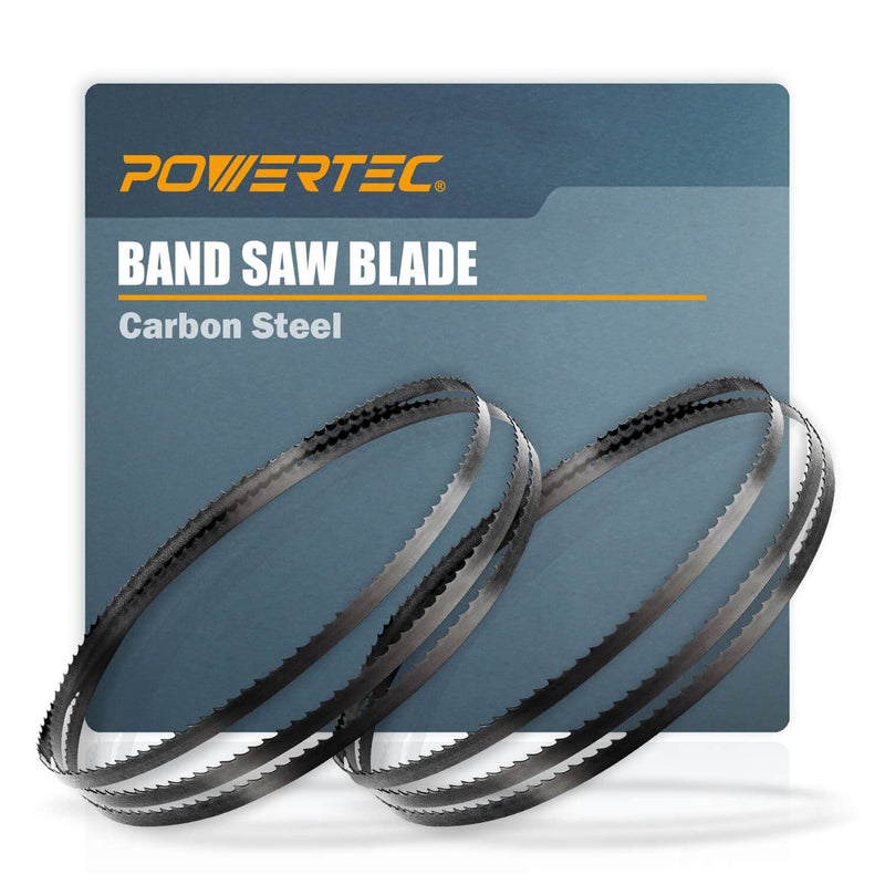 [Australia - AusPower] - POWERTEC 56-7/8 Inch Bandsaw Blades, 1/4" x 14 TPI Band Saw Blades for Sears Craftsman, Shopcraft, and Duracraft 3-Wheel Band Saw for Woodworking, 2 Pack (13213-P2) 56-7/8" x 1/4" x 14TPI, 2PK 1/4" x 14 TPI, 2 PK 