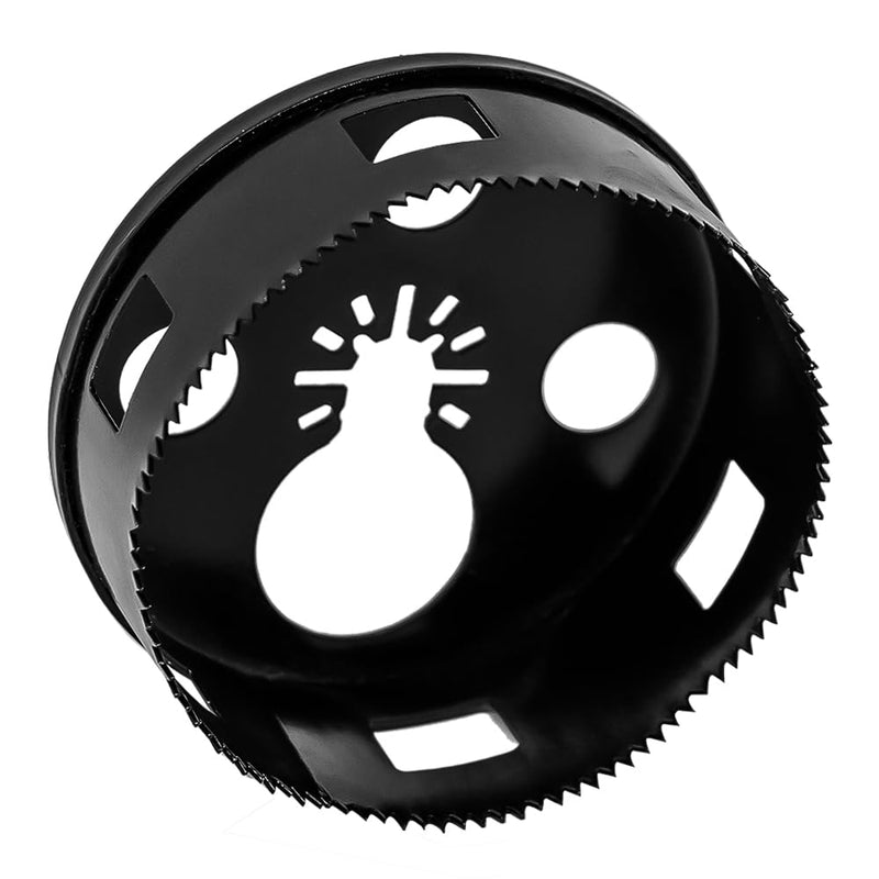Rack-A-Tiers Round Multi-Tool Hole Saw. Cutting recessed Lights with oscillating Multi-Tool, Round Holes in Drywall (4 1/4) (42680) 4 1/4