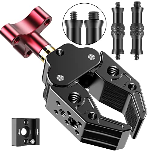 Super Clamp with 1/4&3/8 Standard Stud for Photo Video Studio