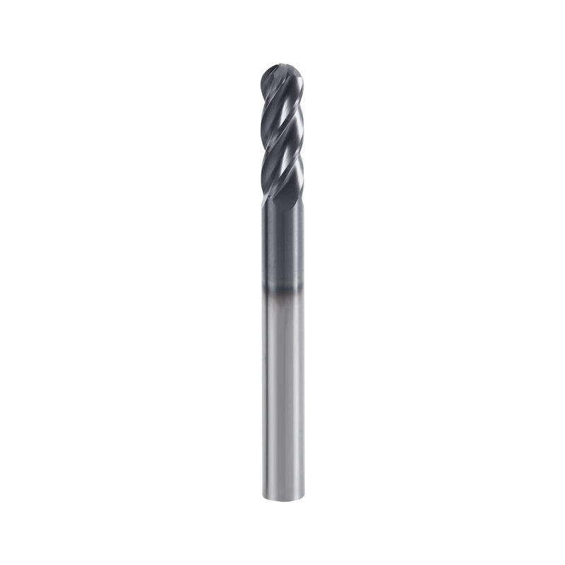 [Australia - AusPower] - ISB 4Flutes Carbide Ball Nose end Mill - Micro Grain Carbide End Mill for Alloy Steels/Hardened Steels(1,1/2) 1/2 in 