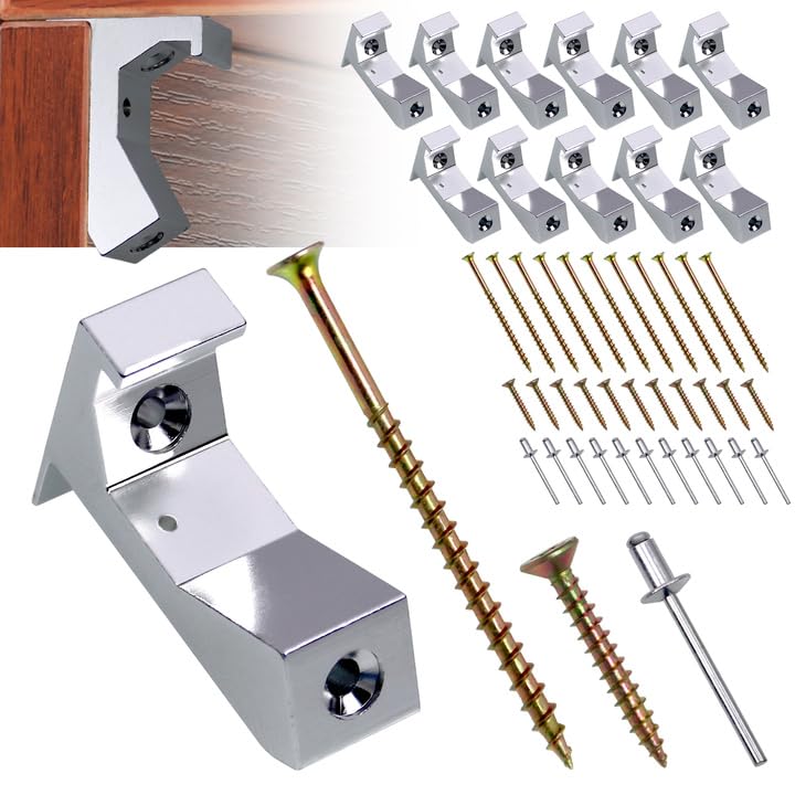 CNQLIS Relief Wood Floor Repair Kit Can be Safely Used on Any 5/8 inch or Thicker subfloor(Silvery,12 Pcs) White 12