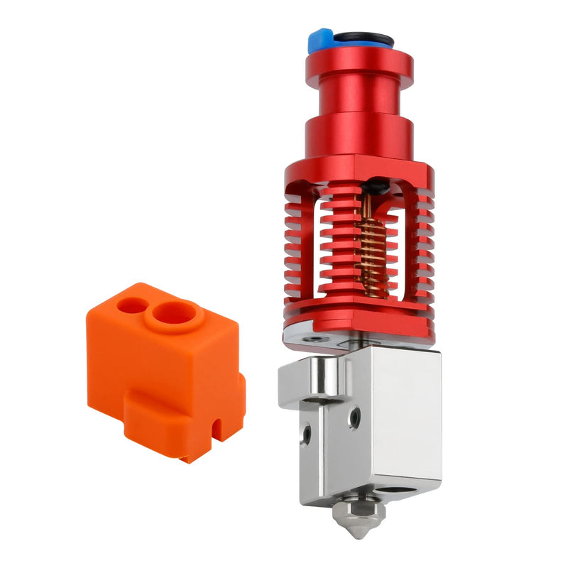 Upgrade Up to 500℃ Red Lizard K1 Volcano All Metal Hotend High Flow Plated Copper Bimetal Heatbreak Compatible with Voron 2.4 Prusa I3 MK3 MK3S DDB Titan Extruder V6 Hot End 3D Printer