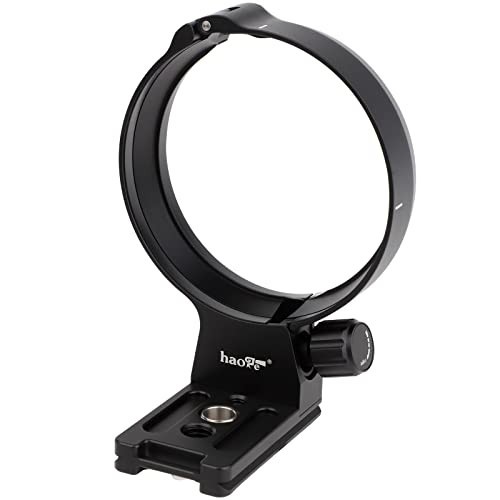Haoge LMR-RF150 Lens Collar Tripod Mount Ring for Canon RF 100-500mm F4.5-7.1 L is USM Lens Stand Base Canon RF-Mount Built-in Arca Type Quick Release Plate
