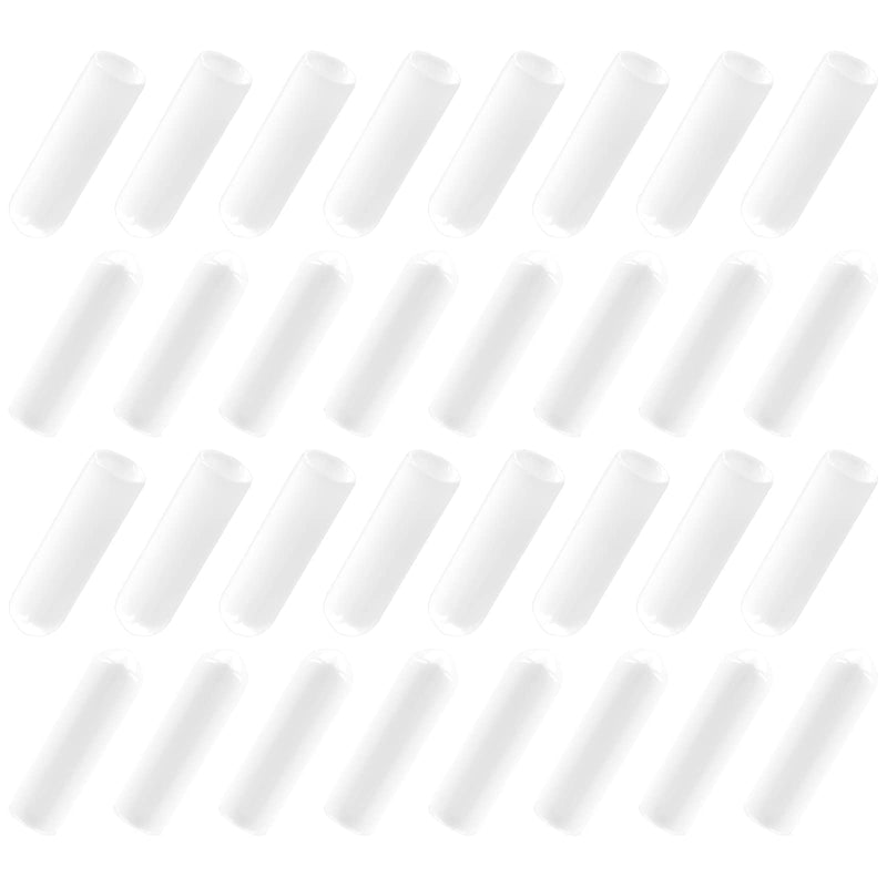 [Australia - AusPower] - 120Pcs Round Rubber End Caps 1/4" (6mm) ID Flexible Screw Thread Protectors White Bolt End Caps for Metal Tubing Rod Bolt 1/4"(6mm)ID 120 