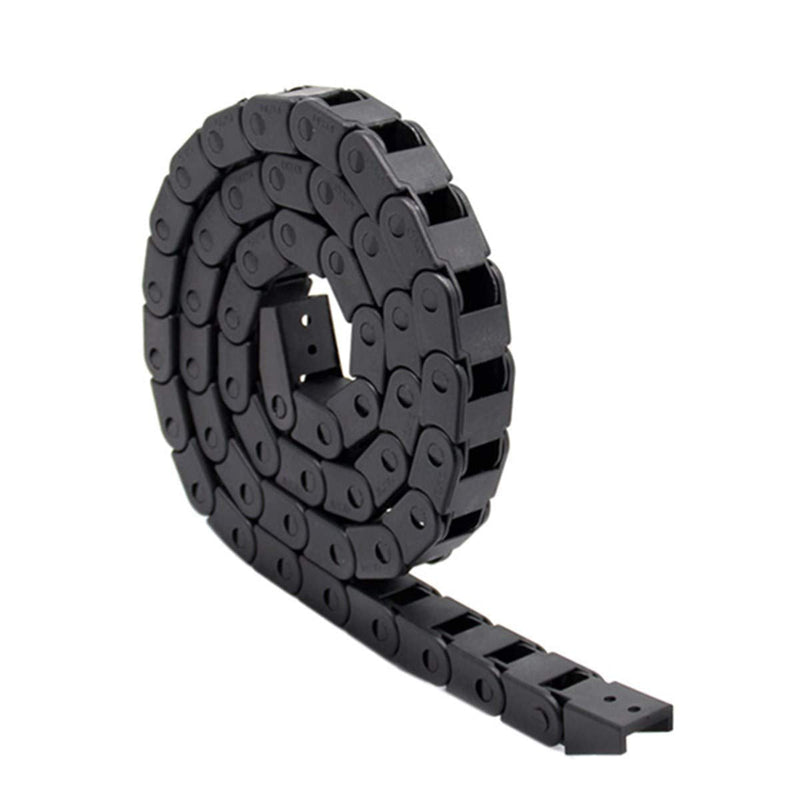 [Australia - AusPower] - 10X10mm 1M Black Plastic Flexible Drag Chain Plastic Towline Drag Chain Cable Carrier for 3D Printer 