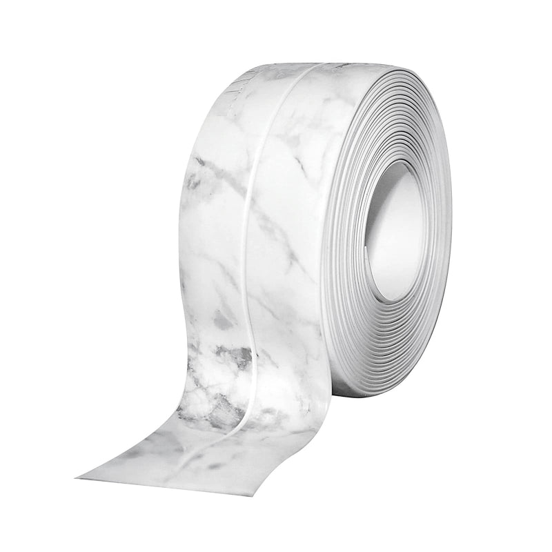 [Australia - AusPower] - 1.5" * 10.5' Kitchen & Bath Tape Caulk Strip Upgraded Acrylic Glue PVC Self Adhesive Waterproof Caulking Tape, Decorative Sealant Trim for Kitchen Sink Toilet Bathtub (Marble) Marble3.2M 