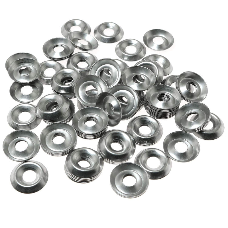 [Australia - AusPower] - 100pcs #8 304 Stainless Steel Countersunk Finishing Cup Washers Gasket Fasteners 