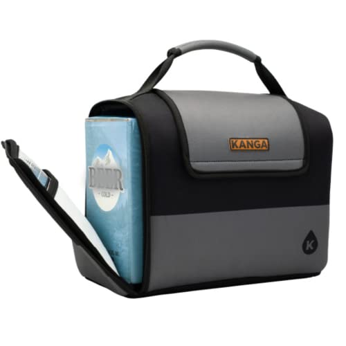 Kanga Insulated Cooler Bag - Soft Cooler Bag - Can Beer and Seltzer Drink Cooler - Insulated and Durability Tested - Kanga Kase Mate 12 Pack Midnight