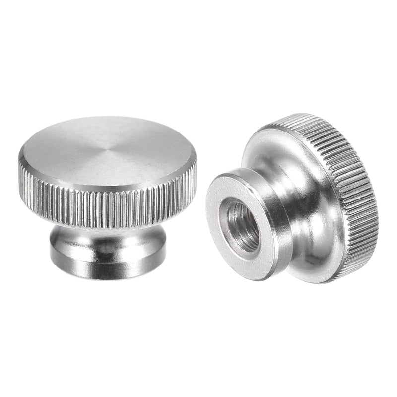 [Australia - AusPower] - uxcell Knurled Thumb Nuts, 4pcs M10 x D30mm x H20mm 304 Stainless Steel Knurled Nut with Collar High Head Blind Hole Knurled Thumb Nuts for 3D Printer Parts M10 x 30mm x 20mm 4 