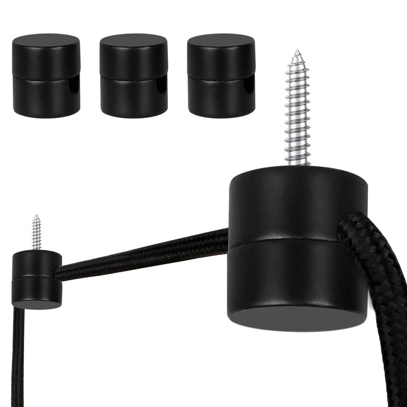 [Australia - AusPower] - 3 Pack Metal Swag Hooks for Ceiling Hanging Lights, Pendant Light Hook for Ceiling Lamp, Black Ceiling Hooks, DIY Lamp Hanging Electric Wire Cable Cord Chandelier Fixture Hardware Wall Hook 3 Pack 