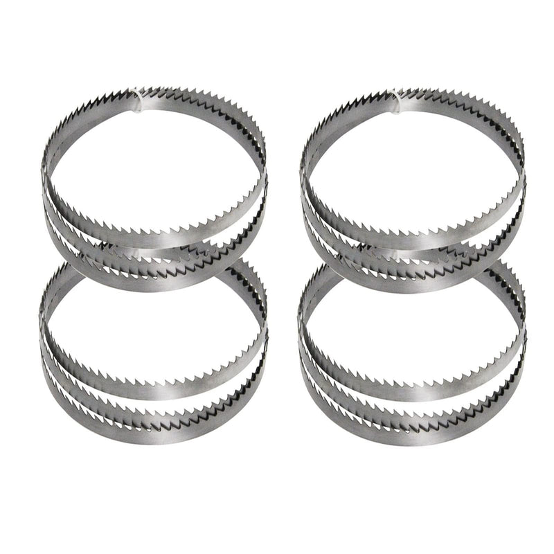 Set of 4 Bandsaw Blades Wood Band Saw Blade Saw Band 1400 x 6.35 x 0.35 mm 10 ZpZ, Suitable for HBS30, HBS20, HB800 etc