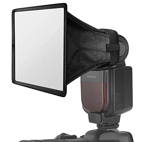 NEEWER Flash Diffuser Light Softbox 5" x 4", Universal, Collapsible with Storage Pouch Compatible with Canon Nikon Sony Godox Yongnuo NEEWER speedlight 5x4 inches