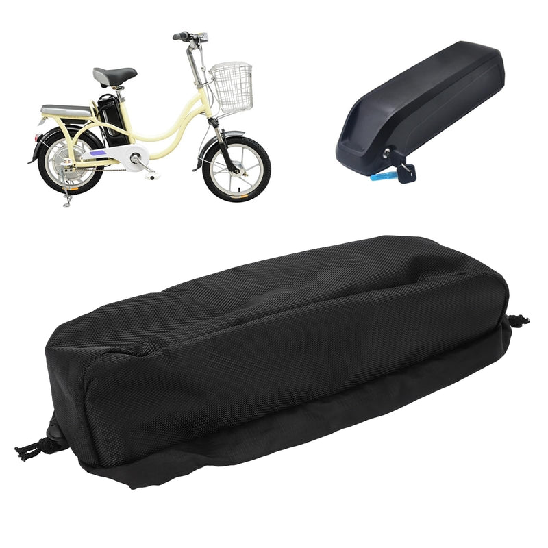 E-Bike Battery Protective Cover, Waterproof Lithium Battery Protection Bag, Anti Mud Dustproof Protection Cover for Electric Bike Li-ion Battery, Ebike Accessories