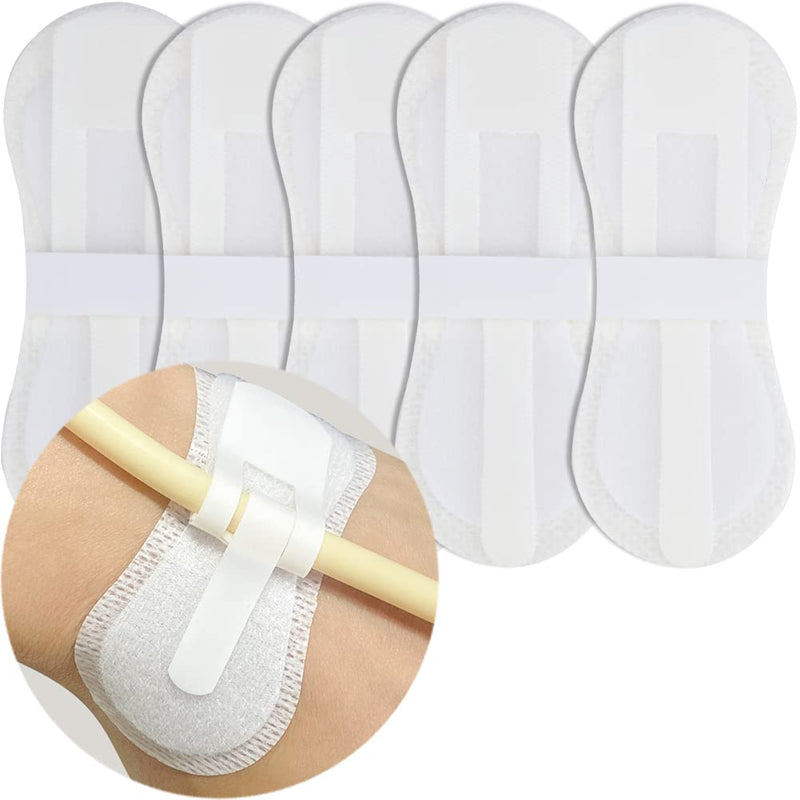 [Australia - AusPower] - Feeding Tube Pads for Peg/G/J Tube Stomach Stabilizer Accessories Abdominal Support Holder Fixation Adhesive Stickers Patch Individually Packed for Kids Child (Pack of 5) Kids-5 Pcs 