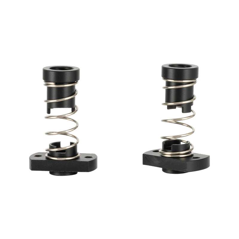 [Australia - AusPower] - 2-Pack TR8x4 T8 POM Two Edged Anti Backlash Nuts Pitch 2mm Lead 4mm Acme Threaded Rod Eliminate The Gap Spring DIY CNC Accessories Cut edge-pitch 2mm lead 4mm 