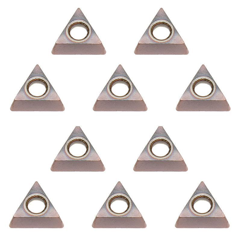 [Australia - AusPower] - 10pcs Tungsten Alloy Chamfering Angle Inserts for Mini Chamfering Machine, Ideal for Chamfering Deburring on Steel and Other Metals Replacement Inserts 