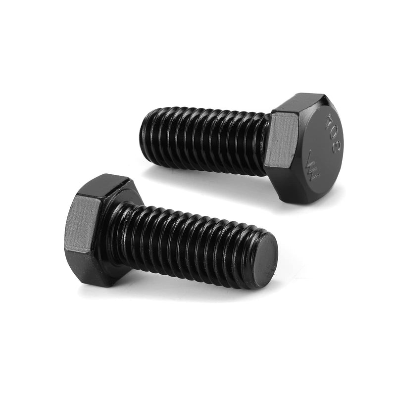 [Australia - AusPower] - 3/8-16 x 1-1/4" Hex Head Screw Bolt, 20Pcs 18-8 (304) Stainless Steel, Fully Threaded,Black Oxide by SG TZH 20 3/8-16 x 1-1/4" 