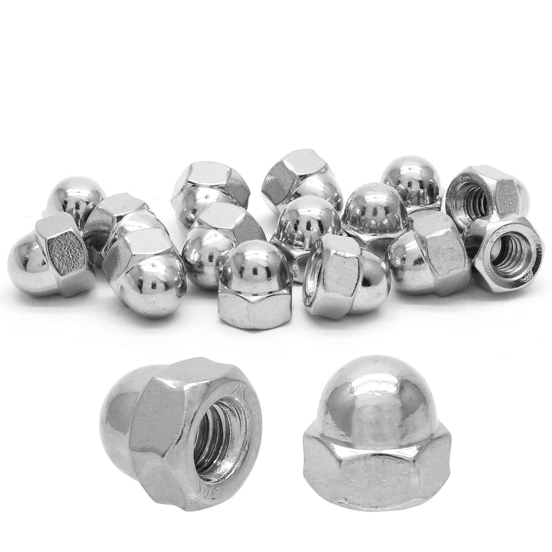 [Australia - AusPower] - Piutouyar Acorn Cap Nuts Hex Nut 1/4-20, 304 Stainless Steel 18-8 Hex Dome Cap Nut (20Pcs) 1/4-20-20pcs 20 