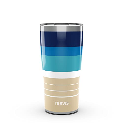 Tervis Traveler Beachscape Triple Walled Insulated Tumbler Travel Cup Keeps Drinks Cold & Hot, 20oz, Stainless Steel