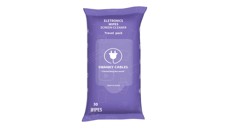 [Australia - AusPower] - Screen Cleaner Wipes: Electronic Wipes for Screens - Computer Screen Wipes for Lens, Phone, Tv Screen and Monitor Cleaning - Tech Wipes & Microfiber Cloth (Soft Wipes, 30 Count) Soft Wipes 
