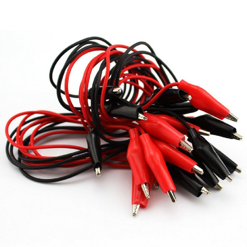 [Australia - AusPower] - 10pcs Alligator Clip Wires Test Leads Set with Alligator Clips Double-Ended Cables Connectors Jumper Wire 