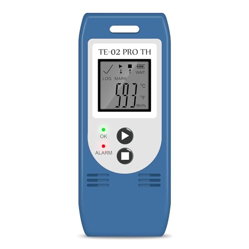 ThermElc TE-02 Pro TH Data Logger Temperature Humidity with Automatic CSV & PDF Reports, Comparison of Data from Multiple Devices, Monitoring of Refrigerated and Frozen Storages with Calibration Certificate 1