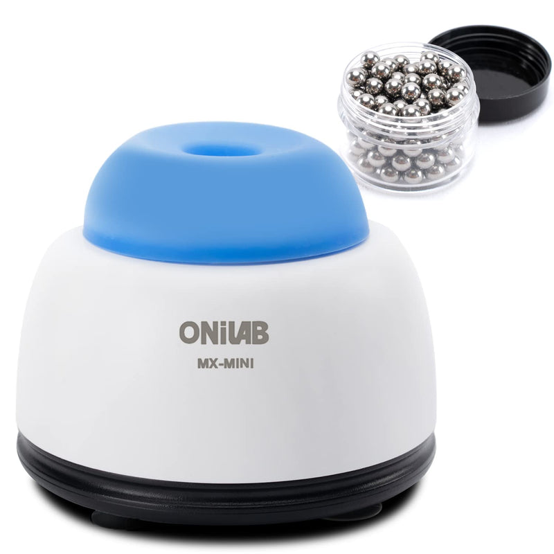 [Australia - AusPower] - ONiLAB Mini Vortex Mixer with Touch Function, Lab Mixing, Nail Polish,Tattoo Ink,Eyelash Adhesives and Acrylic Paints Mixing, Lab Vortexer for Centrifuge Tubes and Test Tubes,Blue Blue 