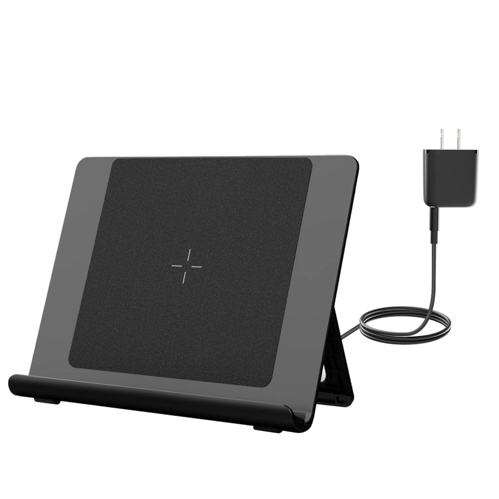 [Australia - AusPower] - BOLWEO Wireless Charging Dock Only Compatible with Fire HD 8 Plus(10th 12th Generation) Fire HD10 Plus(11th Generation), Foldable Fast Wireless Charging Stand for iPhone Samsung Goole Phone 