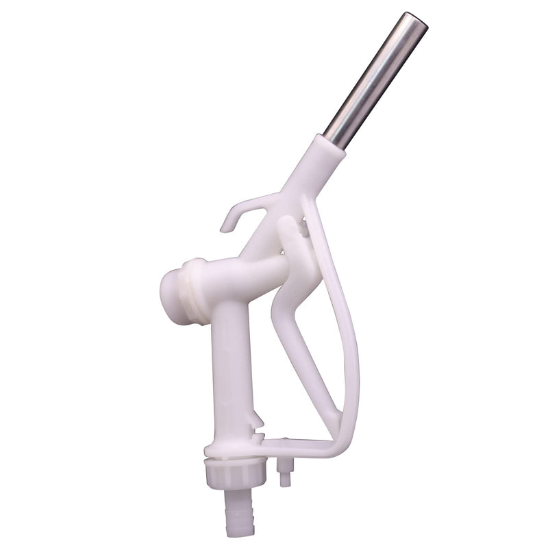 [Australia - AusPower] - 1" Barb Plastic Manual Nozzle with 0.7(18mm) Inch Stainless Steel Spout Diesel Exhaust Fluid (DEF)/Antifreeze Nozzle for Water, Ethanol, Methanol Blend, Diesel, and Industrial Dispensing 
