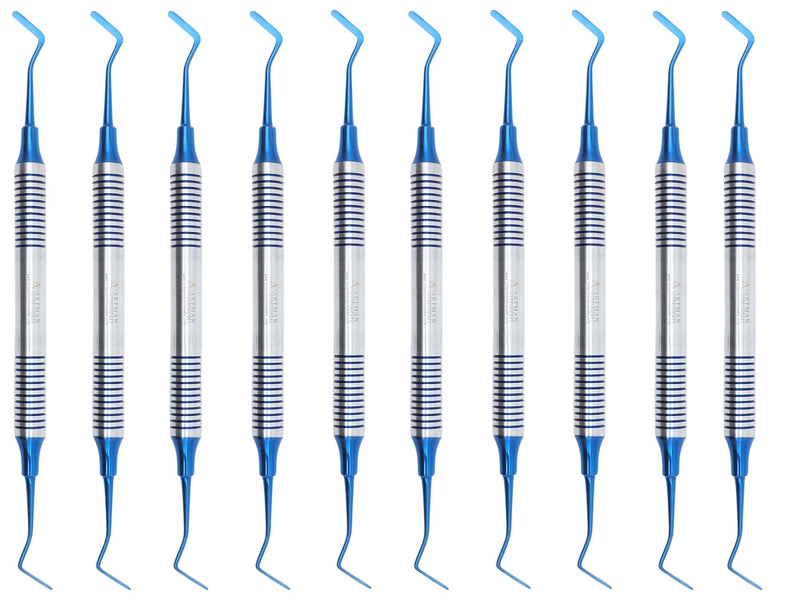[Australia - AusPower] - ARTMAN INSTRUMENTS 10 PCS Dental Composite Filling Plastic Instruments – Flat Ends Heidman Set for Restorative Dentistry, Filling and Contouring 