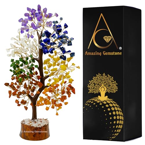 Chakra Tree of Life Crystal Tree for Meditation, Healing, and Home Decor 7 Chakra Tree