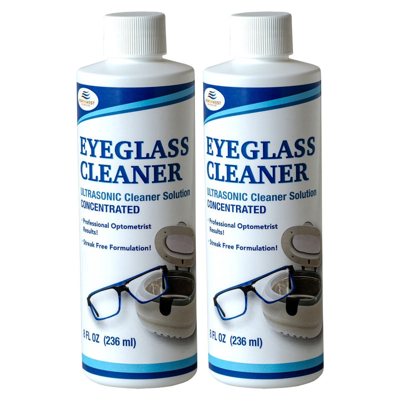 [Australia - AusPower] - NORTHWEST ENTERPRISES Ultrasonic Eyeglass Cleaner: Ultrasonic Cleaner Solution. Concentrated Glasses Cleaner for use in Sonic and Ultrasonic Machines. (2) 