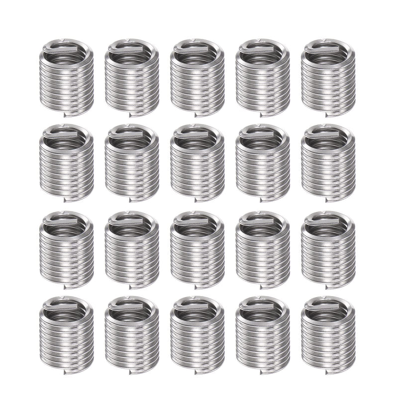 [Australia - AusPower] - 20pcs Wire Threaded Inserts 5/16-24 UNF 1.5D 11.85mm 304 Stainless Steel Helical Coiled Wire Thread Sleeve 20 