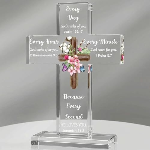 Chunful Christian Religious Gifts Acrylic Cross Decor, Fresh Style