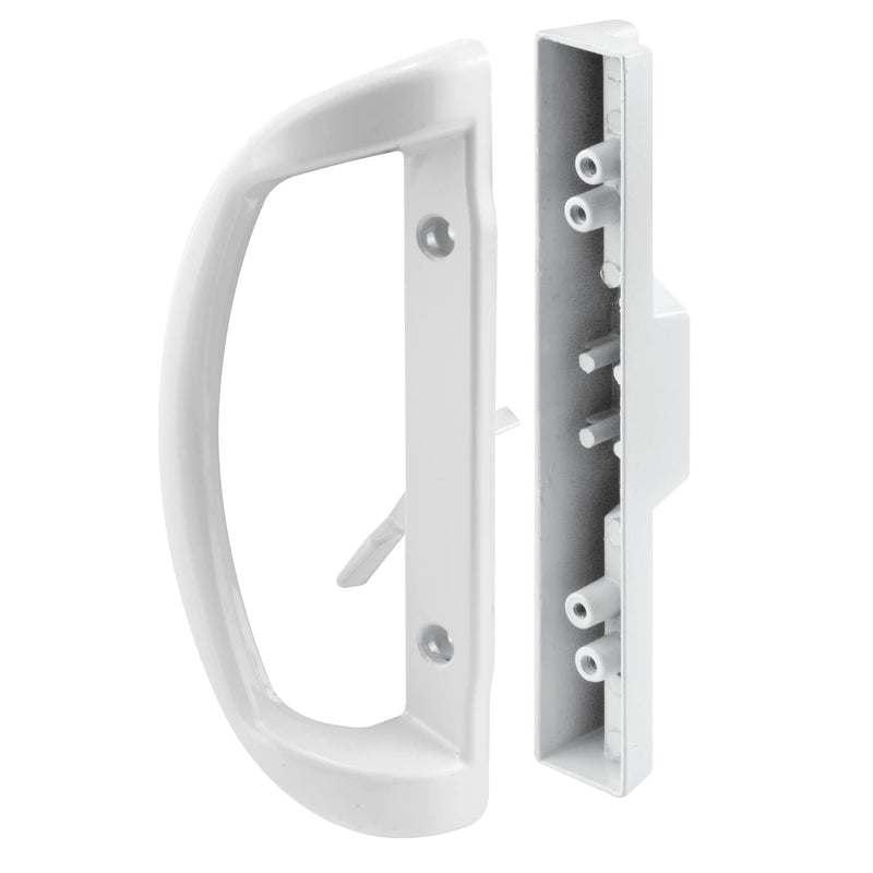 Prime-Line C 1326 Sliding Door Handle Set, Mortise (Single Pack) White