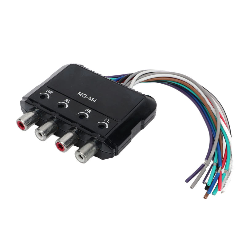 [Australia - AusPower] - High to Low Audio Converter 4 Channel Line Frequency Adapter for Amplifier Compatibility 