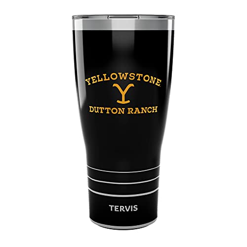 Tervis Traveler Yellowstone Dutton Ranch Triple Walled Insulated Tumbler Travel Cup Keeps Drinks Cold & Hot, 30oz, Stainless Steel Multicolor