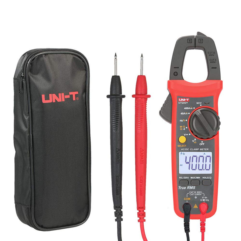 [Australia - AusPower] - UT203+ Digital Clamp Meter Multifunction Electrician Current Measurement with True RMS, NCV Intelligent (UT203+) UT203+ 