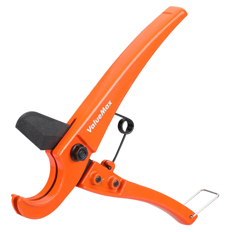 [Australia - AusPower] - ValueMax PEX Cutter with Teflon Coated Sharp Blade, Hose Cutter with 1/8"-1" Cutting Capacity, Tubing Cutter for PEX, PPR, PE, PP and Rubber Hoses, Suitable for Home and Plumbing Repairs 