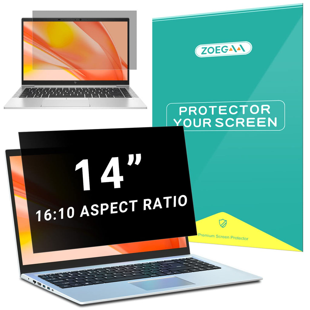 [Australia - AusPower] - ZOEGAA Laptop Privacy Screen 14 Inch, Privacy Screen 16 10 Compatible with Lenovo/HP/Envy/Dell/Acer/Asus/Thinkpad,16:10 Aspect Removable Anti Glare Blue Light Privacy Screen Filter 14 inch 14 inch (Diagonal)-16:10 Aspect Ratio 