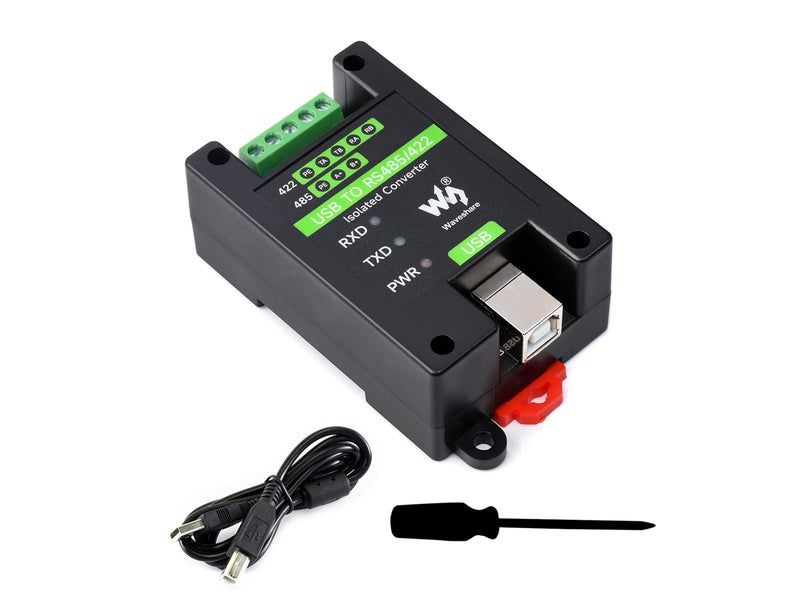 waveshare USB to RS485/422 Converter Onboard FT232RL and SP485EEN Chip, Galvanic Isolated Converter with Multiple Protection, Support Win11/10/8.1/8/7/XP, Mac, Linux, Android, Wince, etc