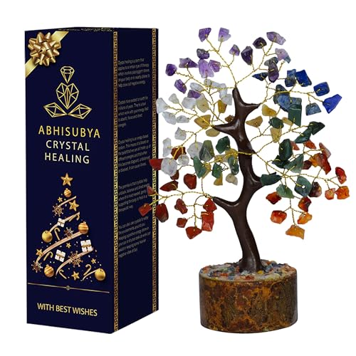 7 Chakra Tree of Life - Aesthetic Room Decor - Crystal Necklace - Nature Decor - Crystal Tree