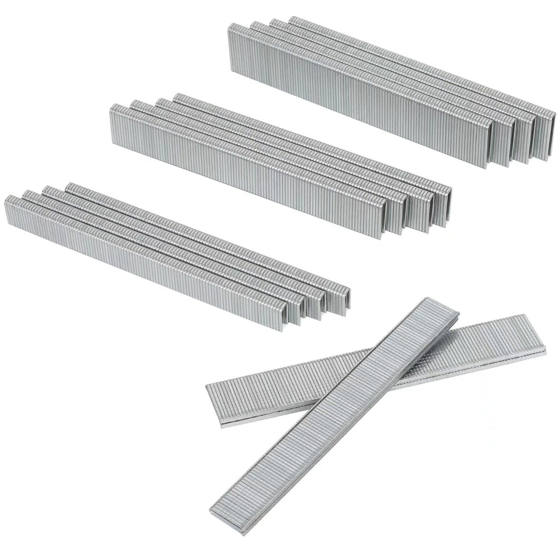 [Australia - AusPower] - 18 Gauge 1800PCS,1/4" Narrow Crown Staples (1/2"- 400; 3/4"- 400; 1"- 400) and Brad Nails (5/8"-300,3/4"-300), Suitable for Most Brand of 18 Gauge Stapler 