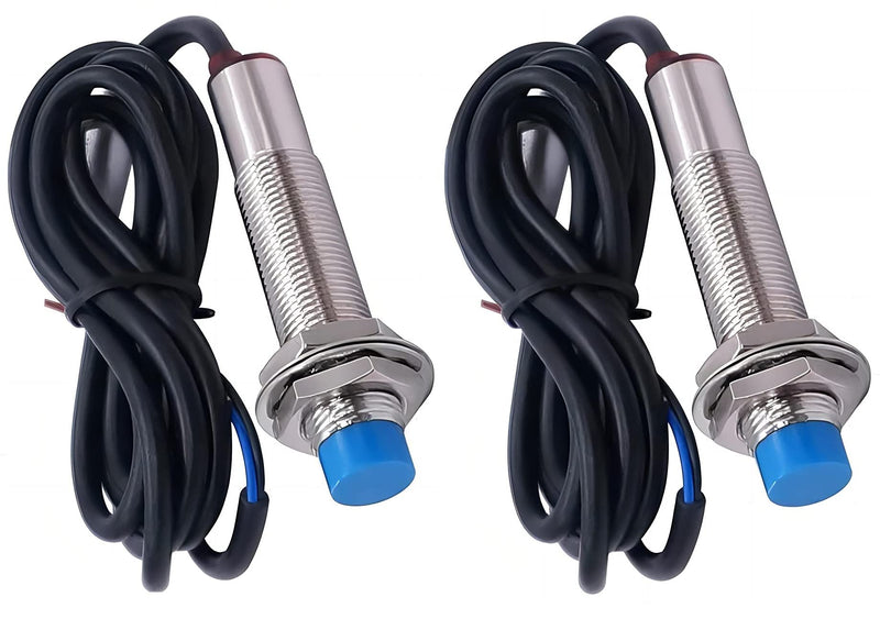 [Australia - AusPower] - 2Pcs M12 Proximity Switch NPN 3-Wire Normally Open 4MM Detecting Distance LJ12A3-4-Z/BX 3D Printer Inductive Proximity Sensor 