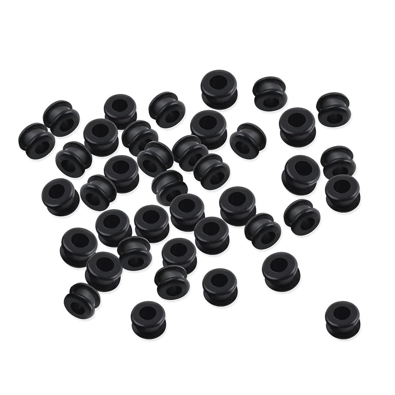 40PCS Antique/Vintage/Discontinued rubber grommets Replacement/Rubber Grommets fits for Hunter Ceiling Fan.Ceiling Fan Replacement Parts (40Pcs black) 40