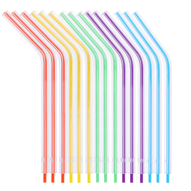 [Australia - AusPower] - JMU 250pcs Air Water Syringe Tips Dental, Disposable Spray Nozzles for Oral Cleaning, Rainbow 250 